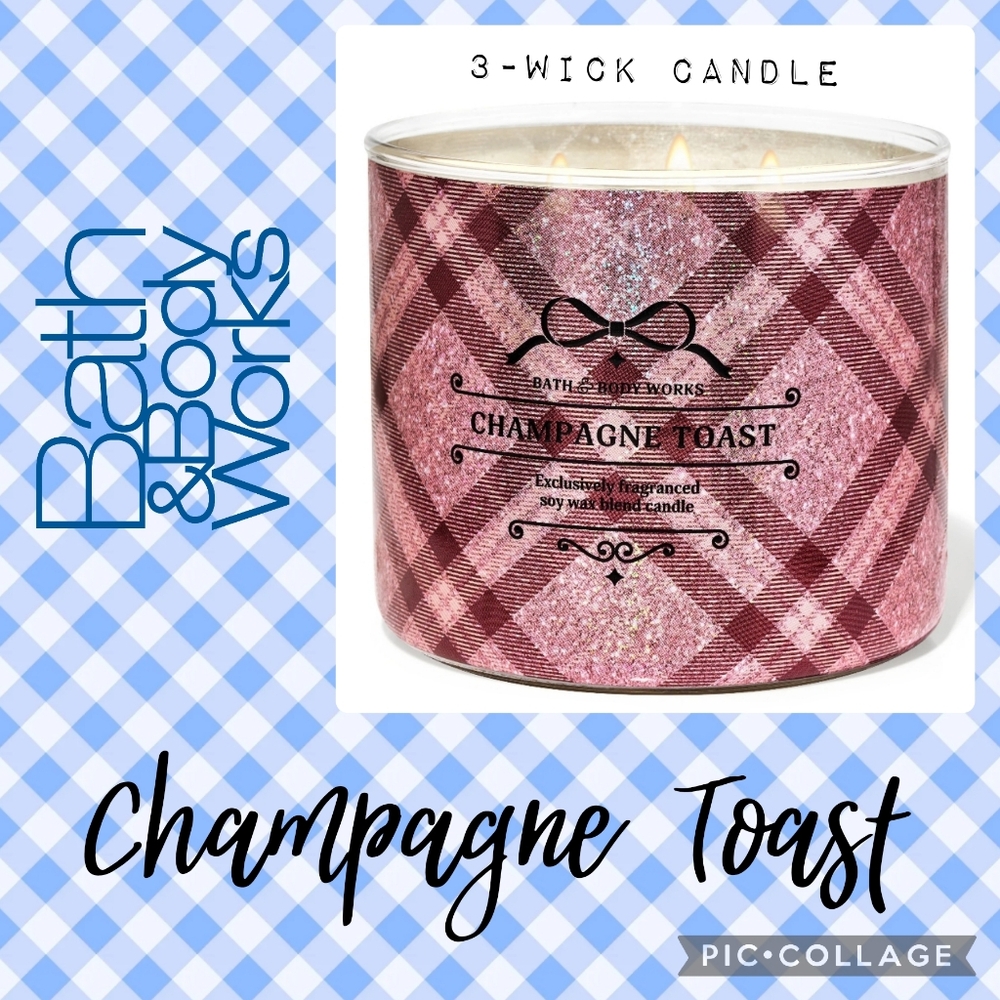 BBW Champagne Toast 3-Wick Candle